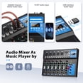 thumbnail image 4 of Mezclador de interfaz de audio Riworal de 7 canales con Bluetooth +48V, 4 of 9