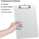 thumbnail image 4 of Plastic Clipboards, Clear Clipboard Standard A4 Letter Size Clipboards for Students, Office Supply, Clip Board with Low Profile Clip (Clear), 4 of 5