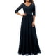 thumbnail image 3 of Txlixc Vestido largo de mujer, encaje de parquet sólido Txlixc moda, 3 of 6