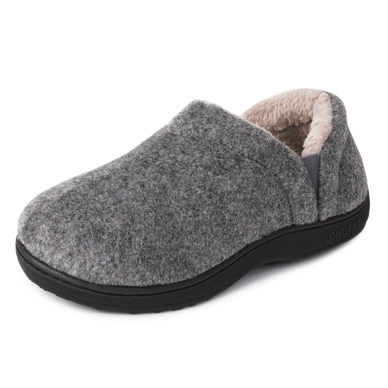 LongBay Men's Cozy Memory Foam Slippers 