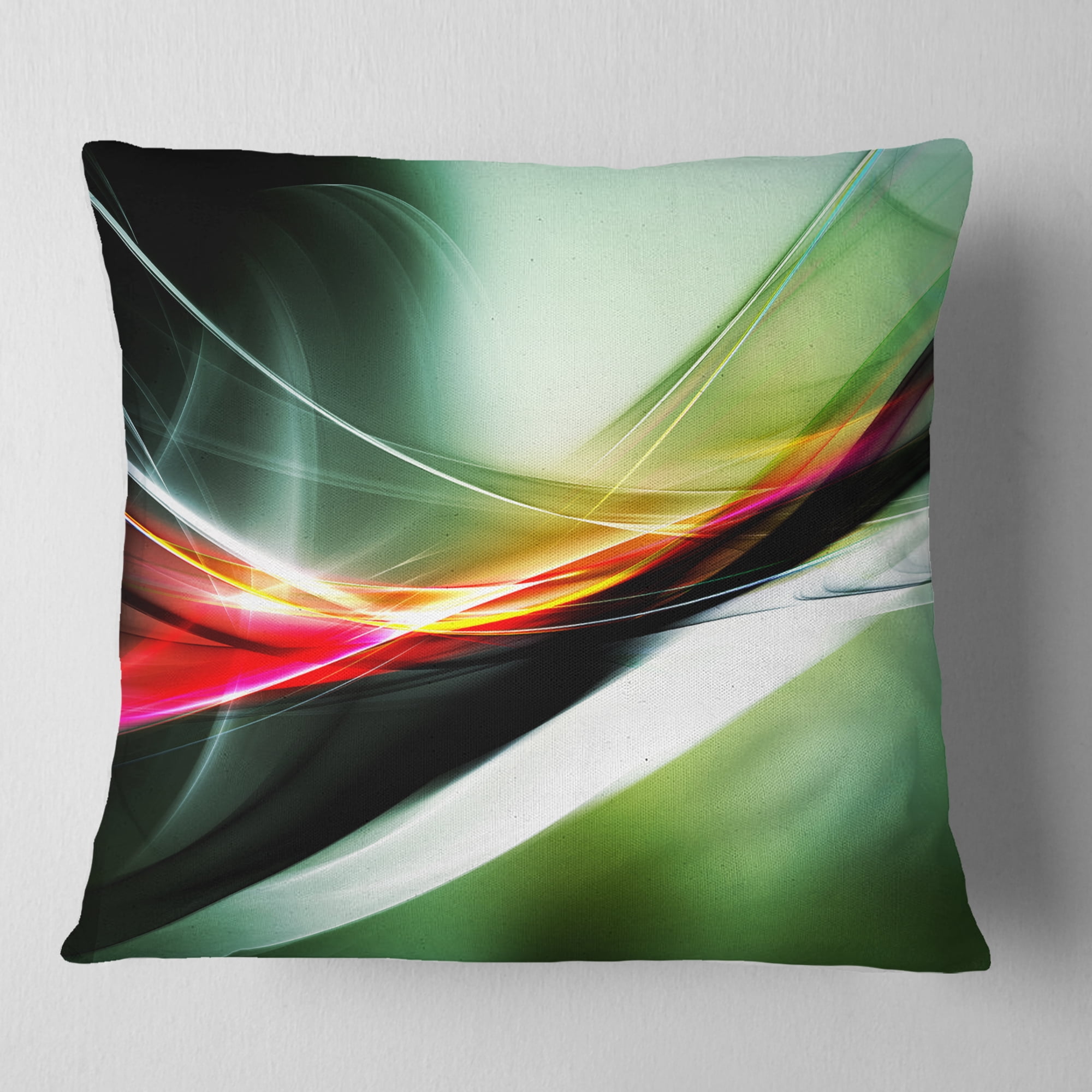 Designart Elegant Color Pattern - Abstract Throw Pillow - 16x16