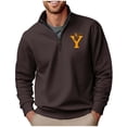 thumbnail image 1 of Blusa y camisa de manga larga con cuello alto para hombre, sudadera con capucha estampada, jersey deportivo con media cremallera, blusa de manga larga con cuello alto para hombre, blusa de poliéster, 1 of 4