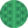 thumbnail image 1 of Ahgly Company Indoor Square Patterned SpringGreen Area Rugs, 3' Square, 1 of 6