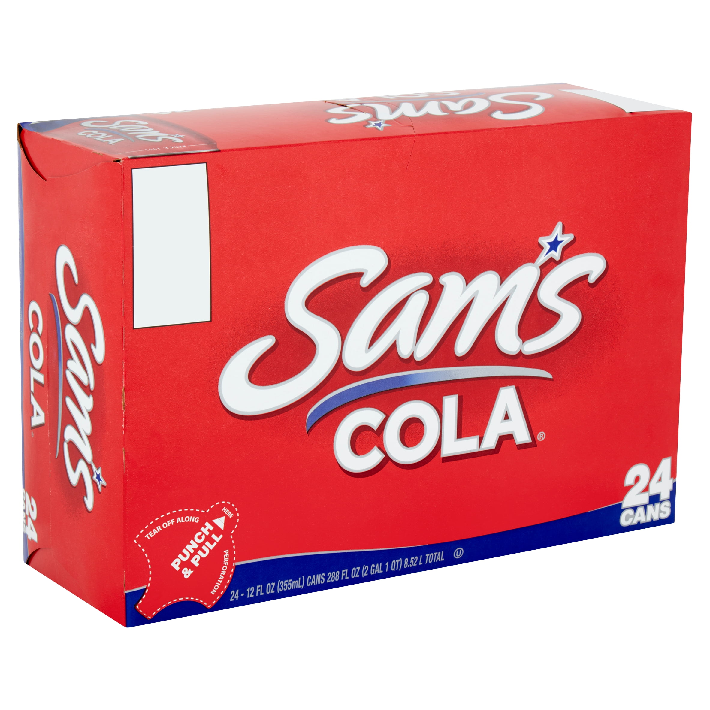 Sam S Cola Soda 12 Fl Oz 24 Count Walmart Com Walmart Com