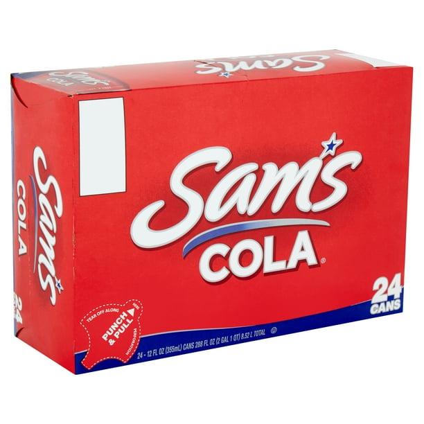 Sam's Cola Soda, 12 fl oz, 24 count