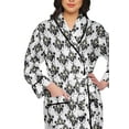 thumbnail image 4 of Moomaya Printed Long Robe With Pockets Cotton Bride Getting Ready Dress, 4 of 6