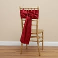 thumbnail image 2 of YiJuHui 3pcs Satin Chair Sash for Wedding Decor - Elegant Reusable Tablecloth Strips, Banquet Party Chair Cover Bow Tie Decoration, 2 of 6
