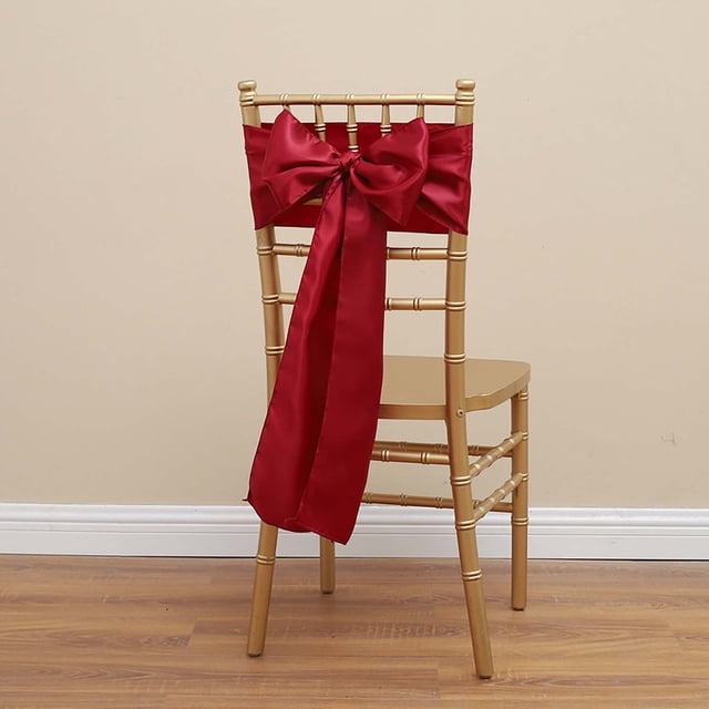Apmemiss Clearance Satin Red Chair with Tablecloth Strip Suitable for Wedding Events Exquisite Chair Decoration Celebration Banquet Restaurant Event Decoration