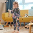 thumbnail image 5 of BZSMCE Unisex Pajama Set Snug-Fit Cotton Sleepwear Celestial Butterflies and Roses Printed, 5 of 7