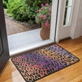 thumbnail image 2 of Purple and Orange Of Leopard Print Door Rugs,Washable Non Slip Door Mats Indoor,Decorative Door Mats,Entry Mat Indoor for Entrance,Bedroom,Kitchen,Bathroom,30"x17", 2 of 6