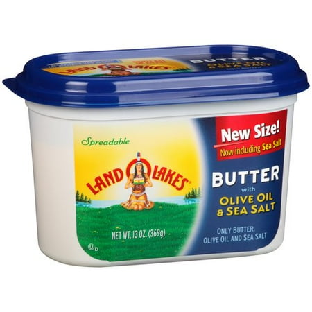 Land O Lakes Spreadable Butter with Olive Oil & Sea Salt ...