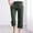 #2-Green, variant on Patlollav Cotton Linen Pants Women Summer Plus Size Casual Solid Color Elastic Loose Capris Straight Wide Leg High Waisted Pants with Pocket