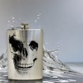 thumbnail image 5 of 8oz skull Stainless Steel flask, 5 of 7
