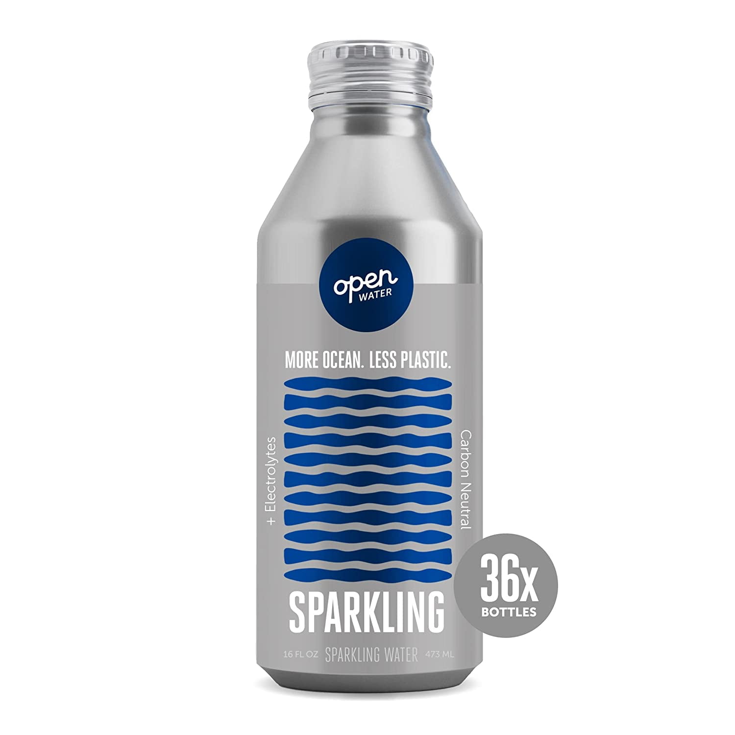 Open Water Sparkling Bottled Water Electrolytes In 16Oz Aluminum