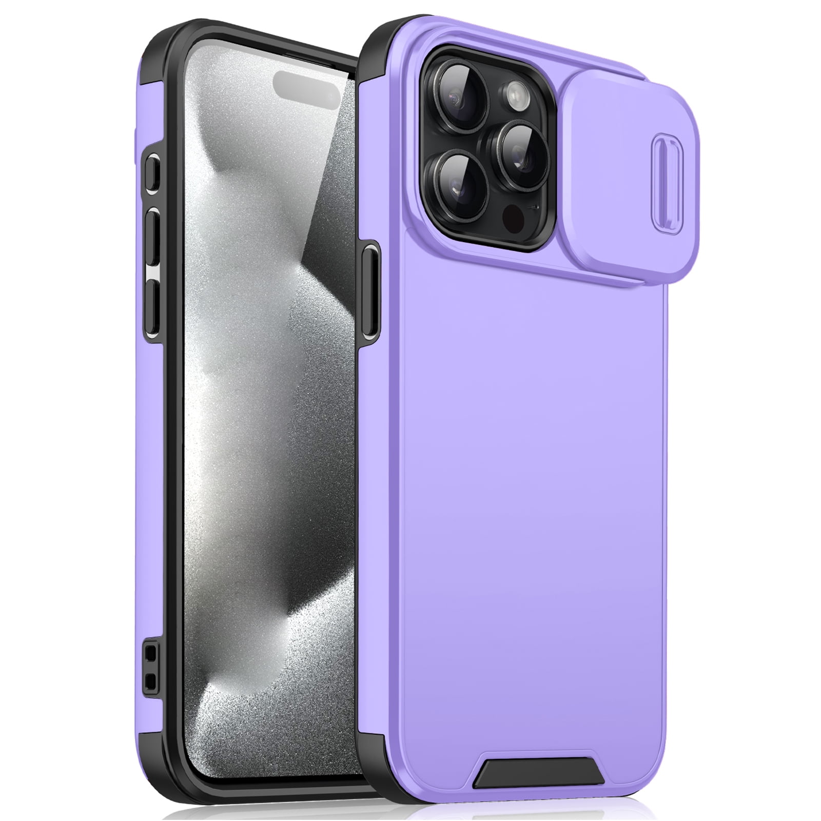 for iPhone 11 Pro Max Case with Credit Card Slot, Hybrid TPU+PC