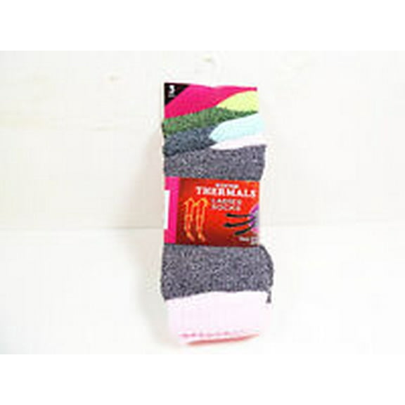 Thermal Socks Women's 3 Pairs Ladies Winter Sock Warm Thermals Size 9-11
