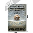 thumbnail image 5 of Funny Golden Retriever Decor Vintage Metal Tin Signs Bathroom Decor Bathtub Decor Dog lovers Gifts Farm Pet Accessories Signs Home Farmhouse Room Wall Art Retro Poster Bar Decor 12x8 Inch, 5 of 6