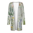 thumbnail image 4 of Oplxuo Women's Lightweight Cardigan Sweaters Open Front Long Sleeve Casual Loose Thin Cardigans with Pockets 2025, 4 of 4