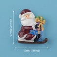 thumbnail image 2 of Christmas Fridge Magnets Funny Ornaments Resin Fridge Magnets with Santa Hats, 2 of 8