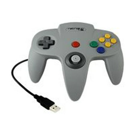 Retro-Link - N64 Style Wired USB Controller for PC & Mac - Grey