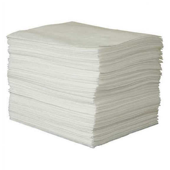 Condor Sorbent Pad, 26 gal, 15 in x 19 in, Oil, White, Polypropylene 35ZR09