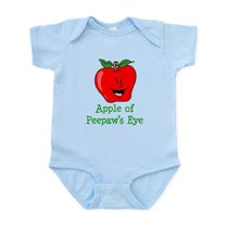 CafePress - Apple Of Peepaw's Eye Body Suit - Baby Light Bodysuit, Size Newborn - 24 Months