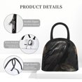 thumbnail image 4 of Disketp Gothic Raven Portrait Bolsa Térmica para Almuerzo, Lonchera con Abertura Amplia y Gran Capacidad, Organizador Reutilizable para Mujeres, Hombres y Adultos, 4 of 6