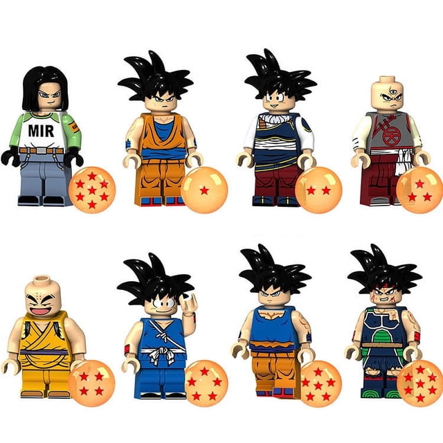 Set de 8 Figuras de Bloques de Construcción – Personajes Clásicos de Aventuras con Accesorios, Juguete de Bricolaje para Niños y Coleccionistas