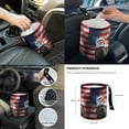 thumbnail image 7 of Jeiento Eagle Car Seat Covers Full Set with Steering Wheel Cover Safe Belt Pads Handbrake Cover Set Coasters Garbage Bin Rear View Mirror Cover American Flag Center Console Cover 14PCS Auto Accessory, 7 of 7