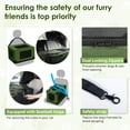 thumbnail image 6 of Soft Small Dog Crate - 24 inch Portable Travel Puppy Crate for Small Pets or 2 Cats, Collapsible Pet Carrier with 4 Mesh Doors, Car Kennel for Dogs with Handle for Indoor and Outdoor, Green, 6 of 8