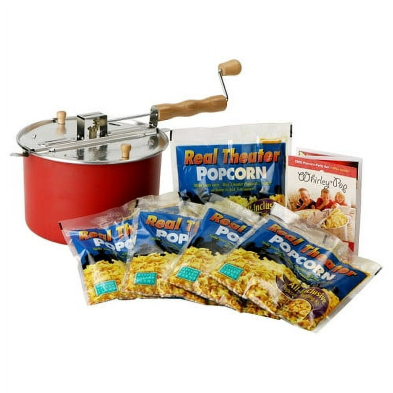 All in One Popcorn Packs - Wabash Valley Farms All Inclusive Popping Kits,  Real Theatre Popcorn, Popcorn Kernels for Popcorn Machine, All in One