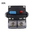 thumbnail image 1 of Plastic Automotive Circuit Breaker Overload Protection High Conductivity Replacement Manual Sound Box Fuse Accessories Blue Button 60A, 1 of 8