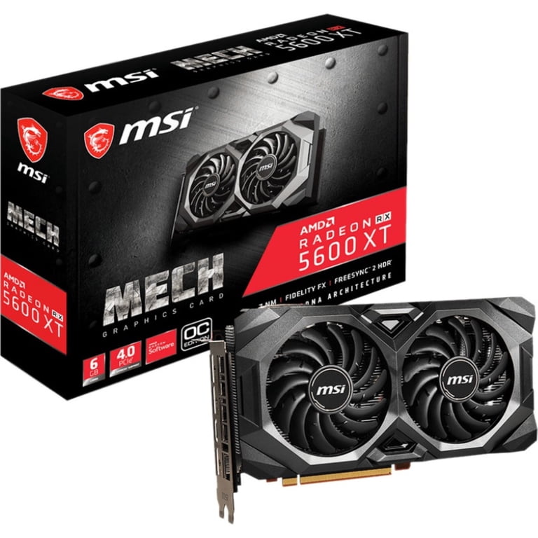 美品 MSI Radeon RX 5600 XT 6GB MECH OC MSI MECH Radeon RX 5600 XT MECH OC Radeon RX 5600 XT Graphic Card