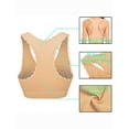 thumbnail image 6 of Women's Seamless Lace Sports Bras Cross Front Side Buckle Racerback Sports Bras Yoga Lounge Bra Workout Activewear Tops, 6 of 7