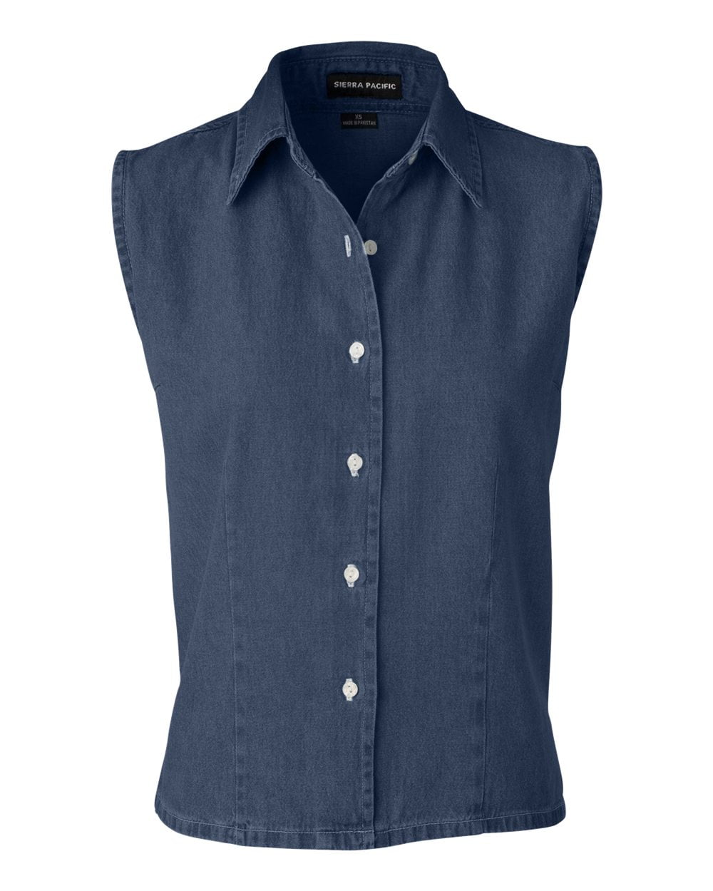 Sierra Pacific Women's Sleeveless Denim Shirt, Style 5205