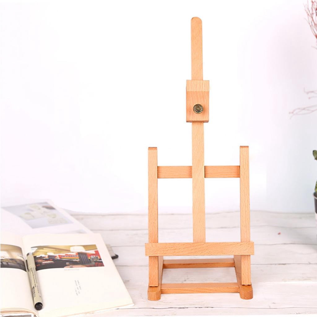 FVDPWYE Small Tabletop Easel Painting Display Art Easel Desktop Easel Adjustable H-Frame Easel Studio Easel Stand, Premium Wood Sketching Easel