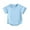 Blue, variant on Newborn Baby Boys Girls Summer Romper, Short Sleeve T-shirt Bodysuit Newborn Infant Summer Clothes