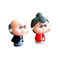 thumbnail image 1 of UDIYO - 2 muñecos de enamorados realistas de alta simulación, terrarios versátiles, bonsái, figuras de pareja para aniversario, 1 of 6