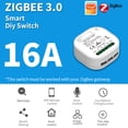 thumbnail image 2 of Interruptor inteligente Irfora Zigbee3.0 Módulo de interruptor de luz inteligente APLICACIÓN Control remoto / Programación de tiempo / Uso compartido en grupo / Control de voz Funciona con Amazon Alex Irfora Interruptor inteligente, 2 of 7
