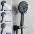 thumbnail image 6 of Rainlex 10 in. Shower Head Single-Handle 3-Spray Round High Round High Pressure Shower Faucet in Matte Black, 6 of 9