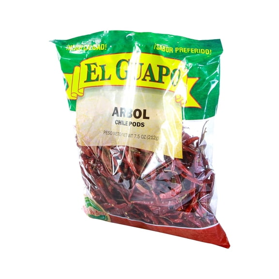 El Guapo Spice Arbol Chile Whole 7.5 oz (Pack of 12)