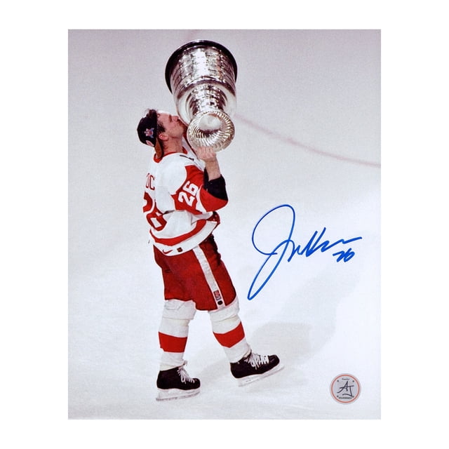 Joey Kocur Ailes Rouges de Detroit Signées 1997 Stanley Cup Photo 8x10