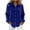 Blue, variant on Women's Sparkly Velour Shirts Trendy Button Down Collar Tops Spring/Fall Long Sleeve Casual Dressy Tunic Blouses Red 2XL