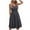 Black, variant on Pntutb Women's Summer Seaside Sling Sleeveless V-Neck Print Casual Dress Clothes