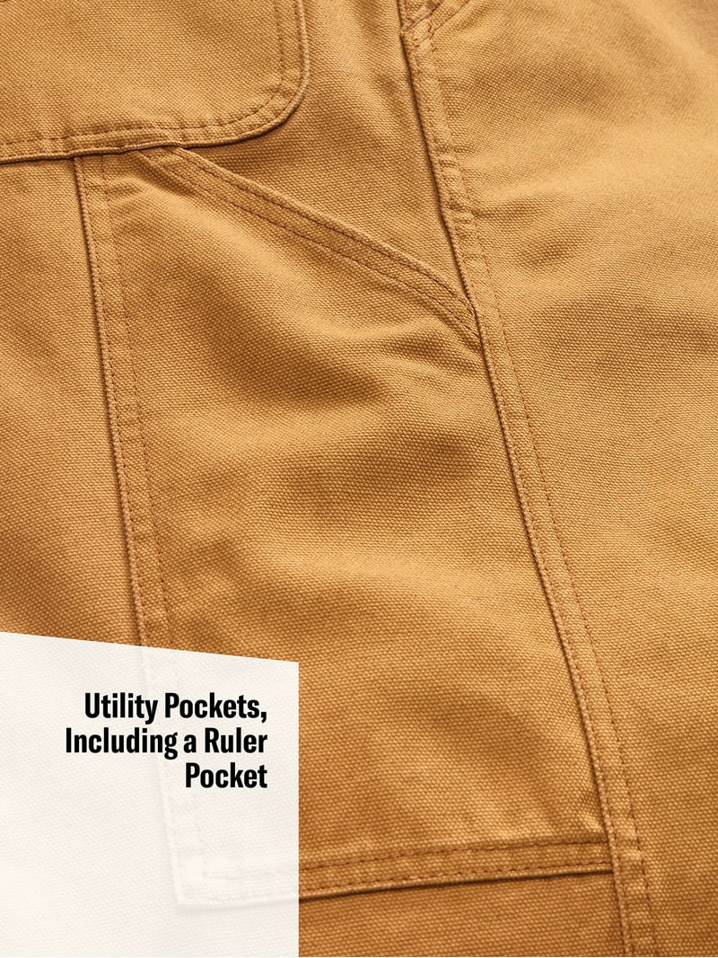 Genuine Dickies Men's Durable Heavyweight Cotton Bib Overalls with