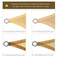 thumbnail image 5 of Outsunny 16' x 20' Sun Shade Sail Canopy Outdoor Shade Sail Cloth for Patio Deck Yard with D-Rings and Rope Included, Sand, 5 of 9