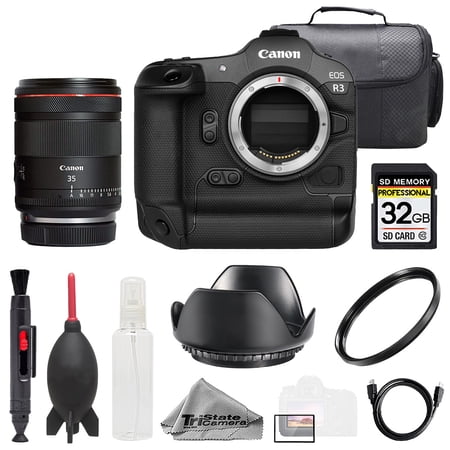 Canon EOS R3 Camera + RF 35mm f/1.4 L VCM Lens +32GB + Bag+ UV Filter- Basic Kit (International Version)