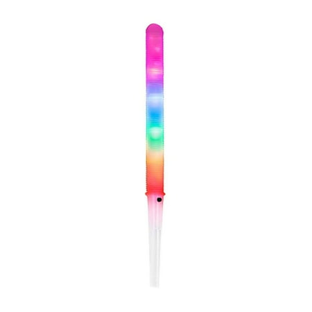 

SchSin LED Cotton Candy Glow Light Sticks Luminescent Flashing Cone Floss Fairy Stick Party