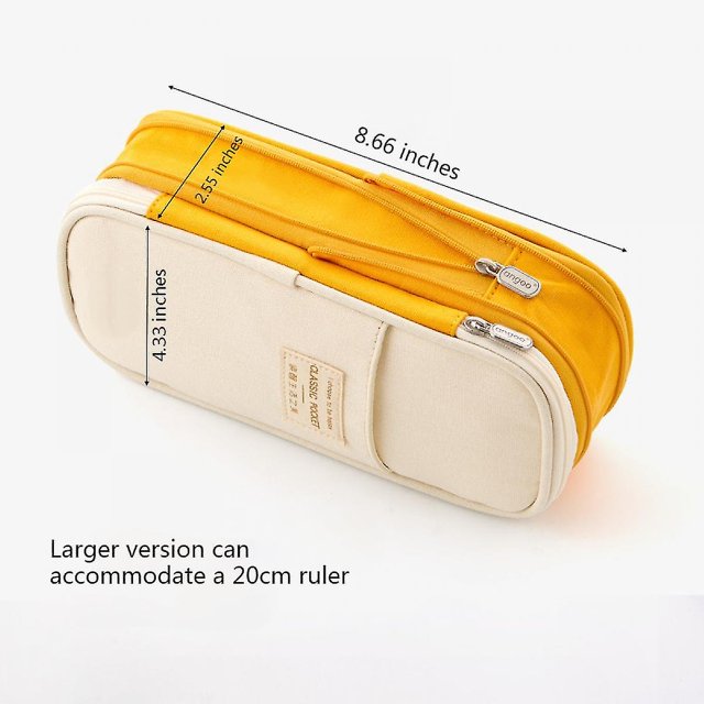 Veeki Estuche para lápices de gran capacidad, estuche para lápices de mano, estuche para lápices escolares para adolescentes, niñas, hombres, mujeres y adultos