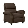 thumbnail image 3 of Copper Grove  Jessie Brown Linen Push Back Recliner Chair, 3 of 5
